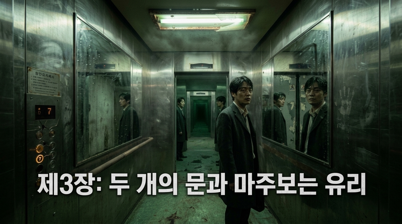 제3장: 두 개의 문과 마주보는 유리 삽화